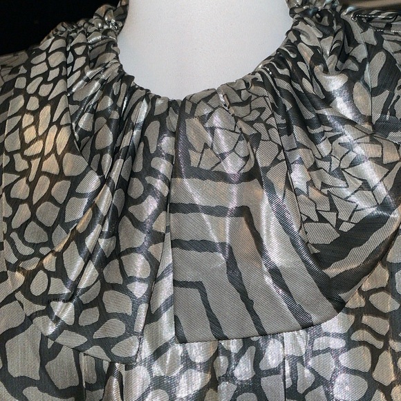 Women’s TROA CHO Korean Designer NYC 100% Silk Evening Blouse/Top Sz M - Picture 3 of 14